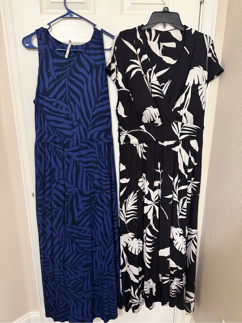 Soma Blue Printed Sleeveless Maxi Dress